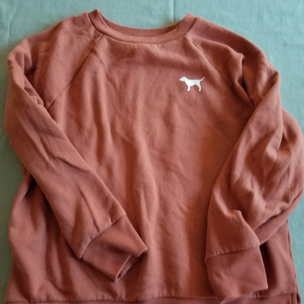 Victoria's Secret Salmon Crew Sweatshirt XS